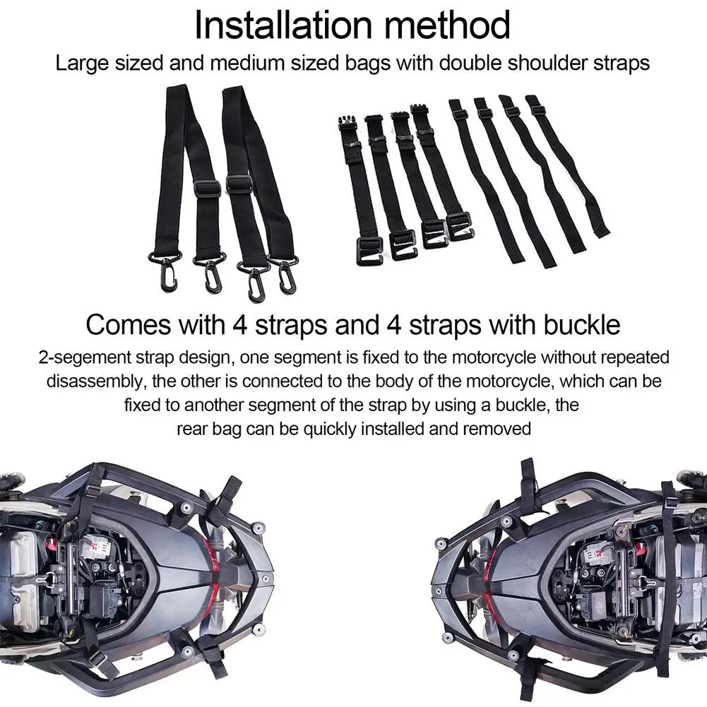 10L 20L 30L Multiple Purposes Motorcycle Tail Pack Backpack Motorbike PVC Waterproof Rear Gear Bag For Rafting Fishing Camping