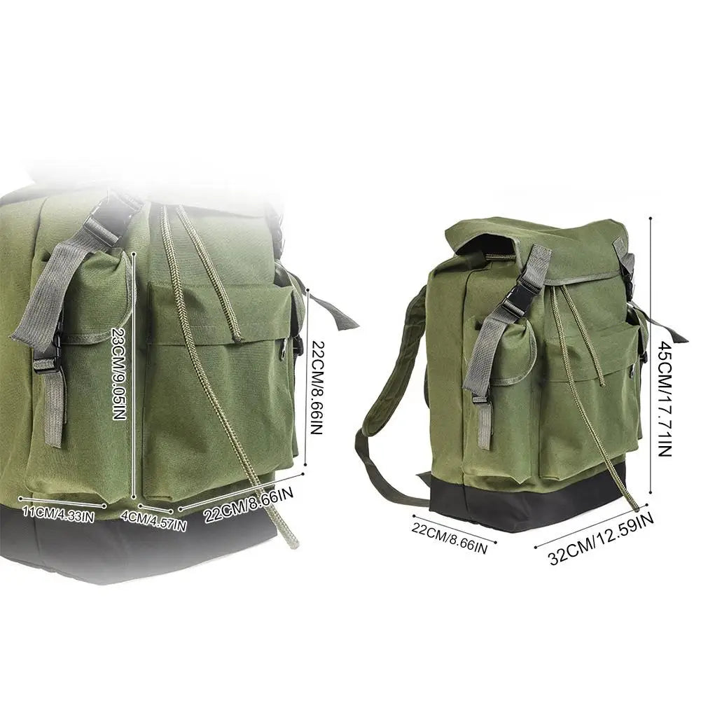 70L Army Green Fishing Gear Bag Large Capacity Outdoor Backpack For Camping Hunting Climbing Bags Tool Waterproof Durable Pack