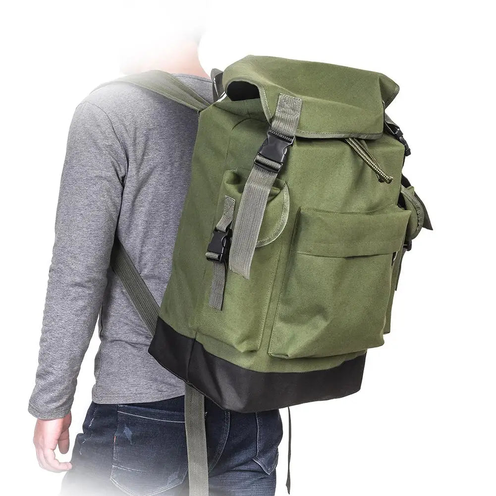 70L Army Green Fishing Gear Bag Large Capacity Outdoor Backpack For Camping Hunting Climbing Bags Tool Waterproof Durable Pack