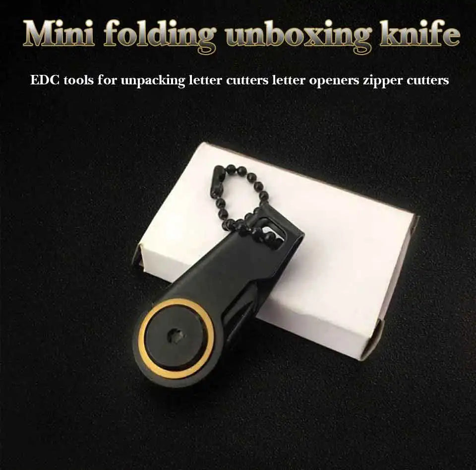 EDC Gear Mini Knife Blade Outdoor Camping Survival Open Box Knife Pack Open Peeler Peeler Folding Pocket Tool Box Opener Package