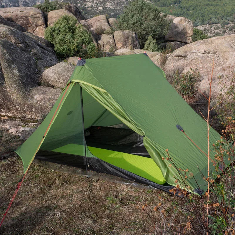 FLAME'S CREED Lanshan 2 Pro Just 915 Grams 2 Side 20D Silnylon LightWeight 2 Person 3 And 4 Season Backpacking Camping Tent