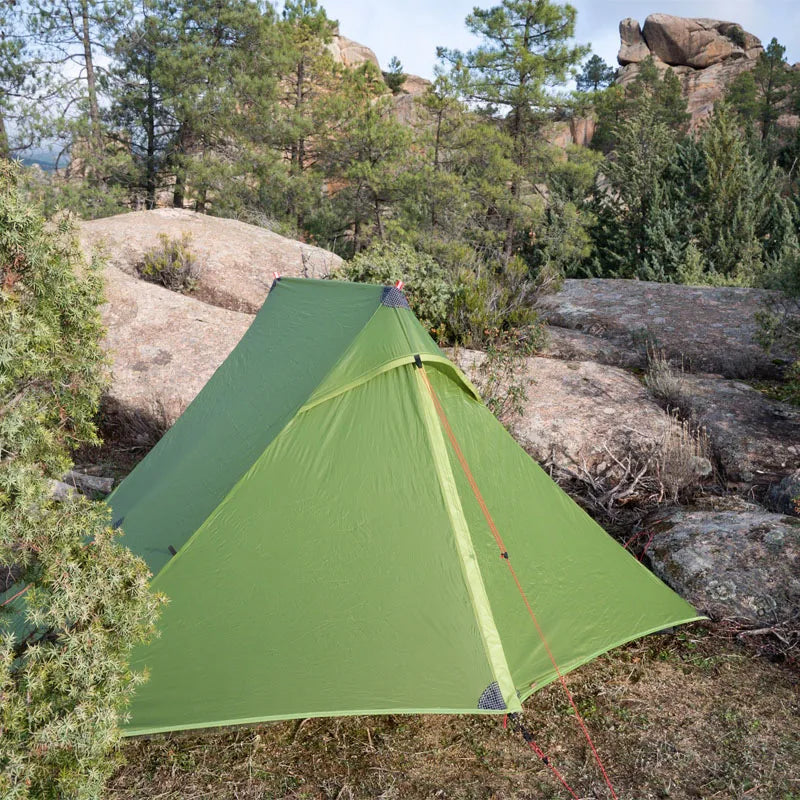 FLAME'S CREED Lanshan 2 Pro Just 915 Grams 2 Side 20D Silnylon LightWeight 2 Person 3 And 4 Season Backpacking Camping Tent