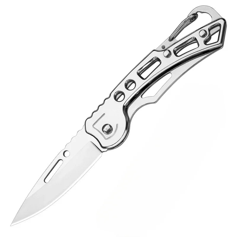 Folding Pocket Knife Stainless Steel Survival Hunting Camping Fishing Portable Fruit Carrying Key Outdoor Tools To Send Ropes