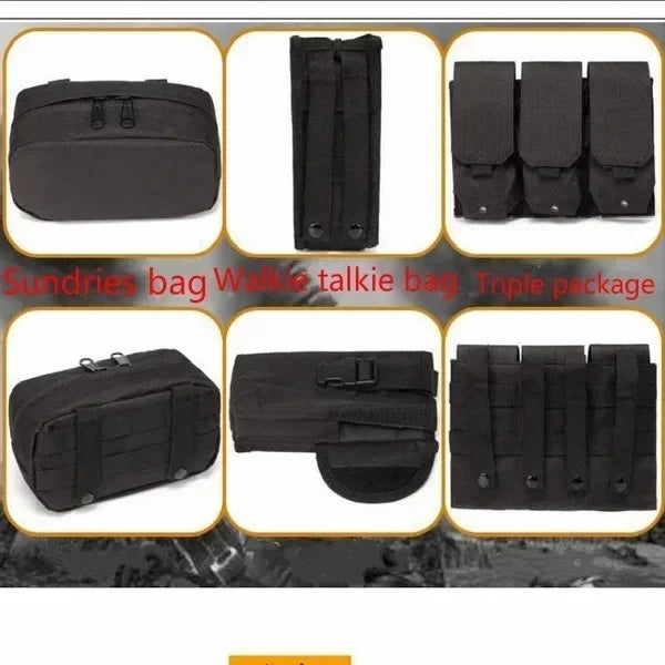 Plate Carrier Tactical Vest Hunting Plate Carrier With Pouch Molle Vest