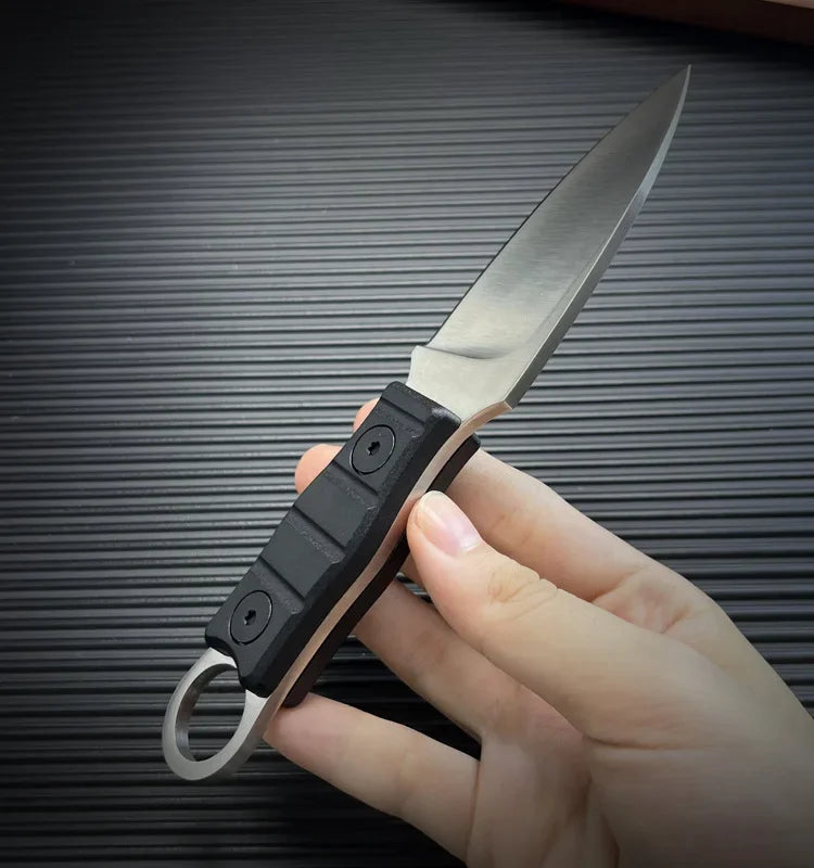 2024 products: Outdoor small straight knife, high hardness survival knife, camping EDC portable,utility knife +K sheath