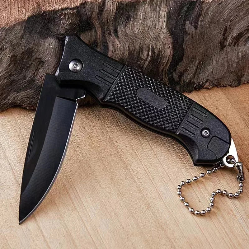 Folding knife outdoor knife high hardness stainless steel outdoor non-slip camping knife carry portable pocket knife