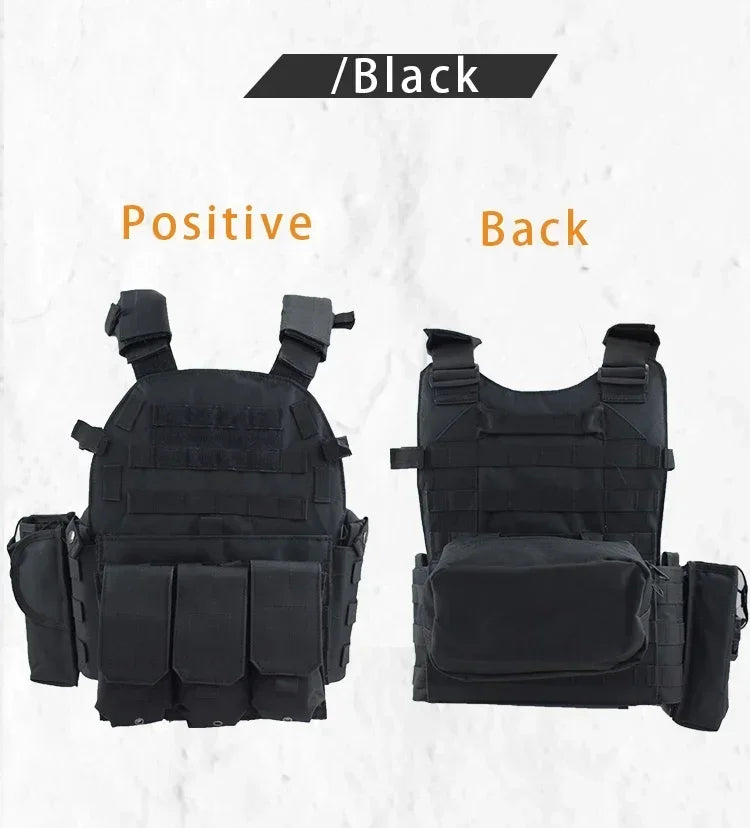 Plate Carrier Tactical Vest Hunting Plate Carrier With Pouch Molle Vest