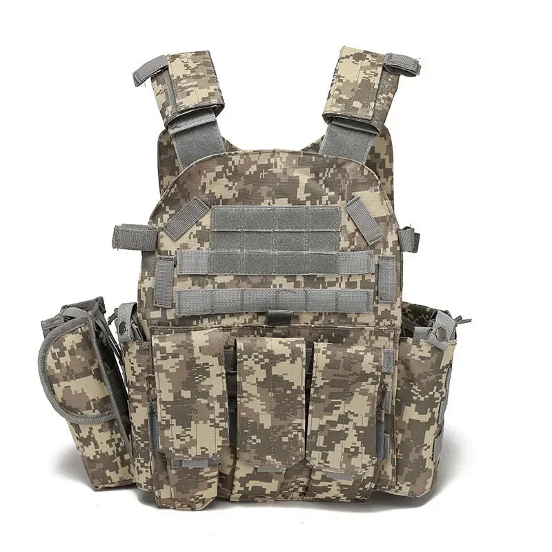 Plate Carrier Tactical Vest Hunting Plate Carrier With Pouch Molle Vest