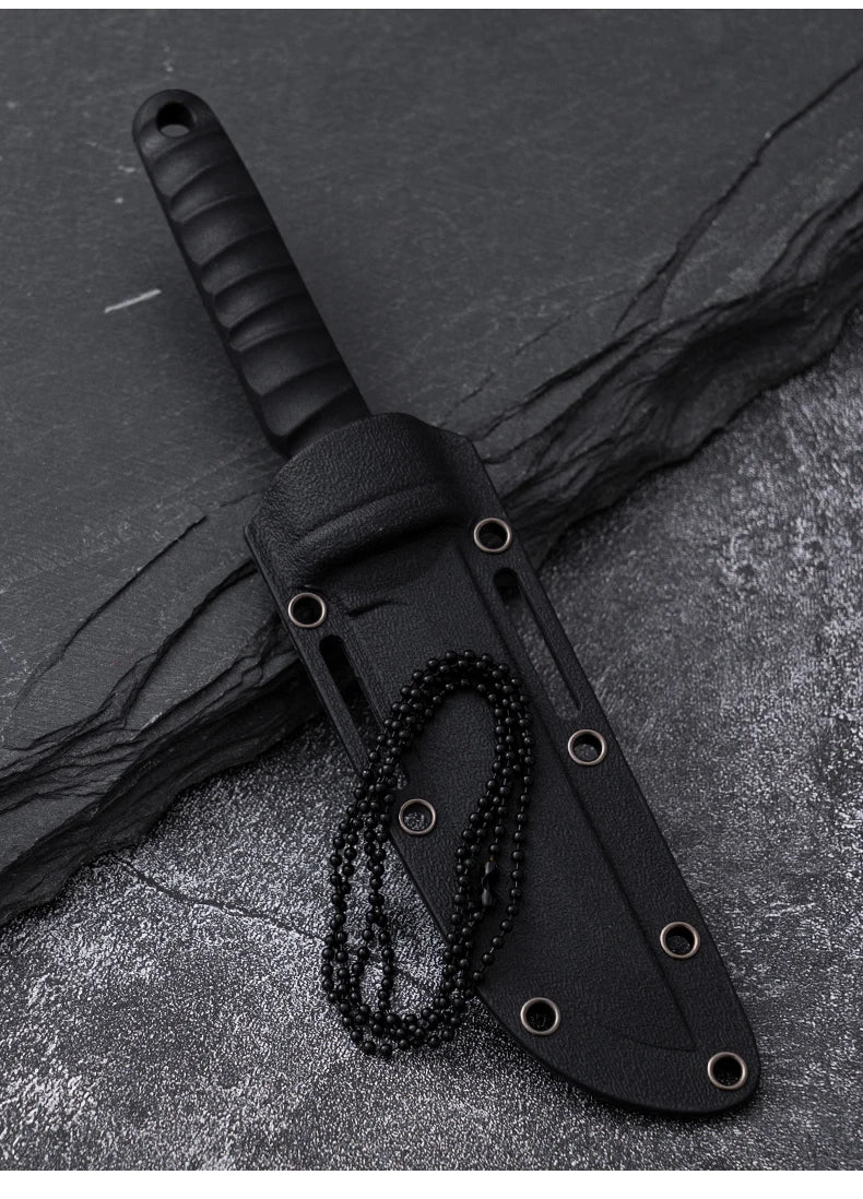 Outdoor pocket knife camping knife camping barbecue small straight knife k sheath survival knife carry portable fruit knife