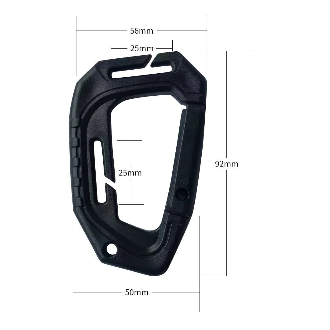 5Pcs Plastic Tactical Carabiners