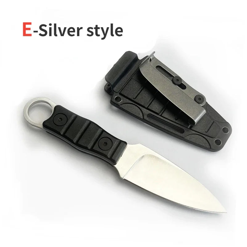 2024 products: Outdoor small straight knife, high hardness survival knife, camping EDC portable,utility knife +K sheath