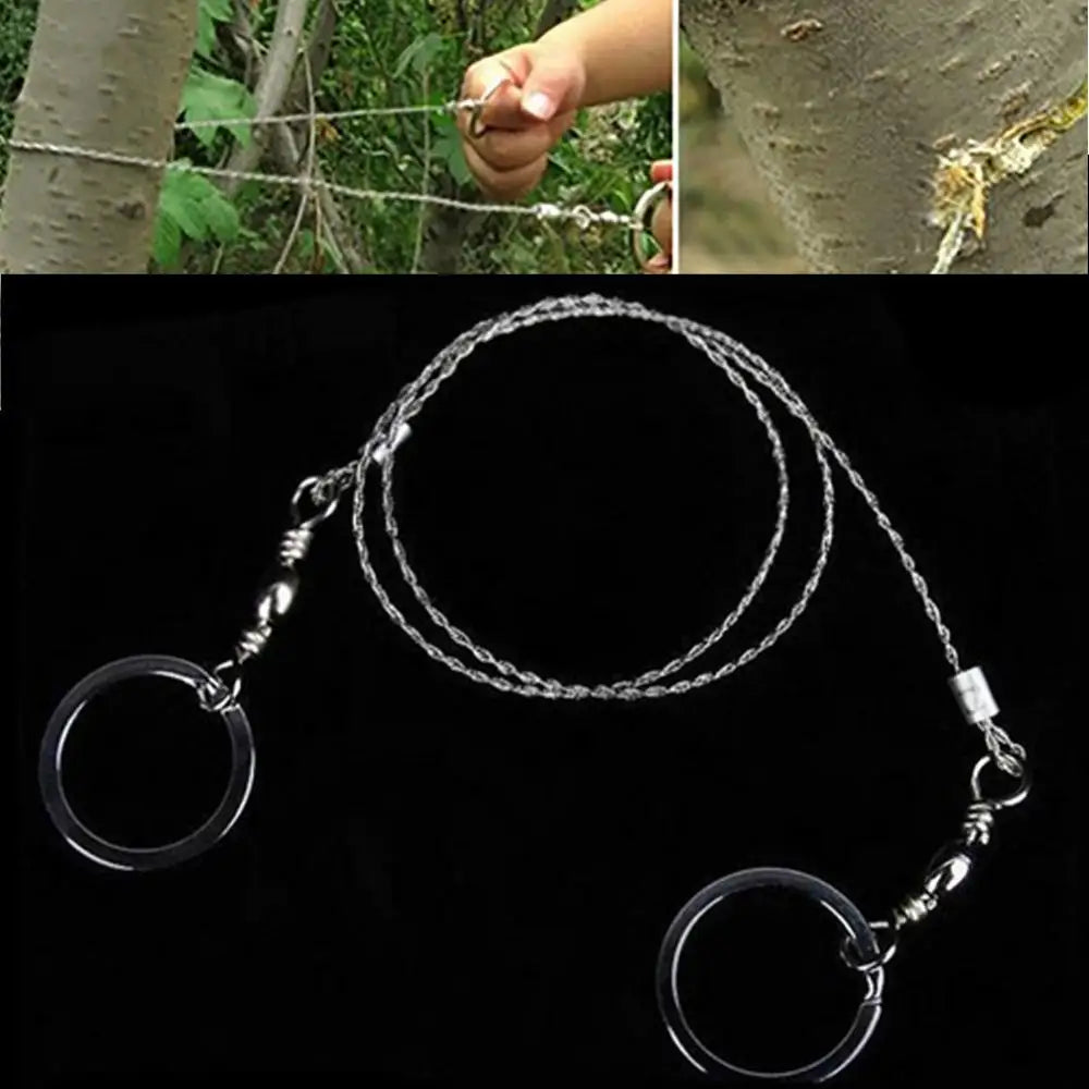 Saw Wire EDC Emergency Survival Gear Steel Wire Saw Camping Hiking Hunting Climbing Gear Survival Tool Kit