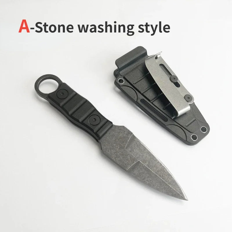 2024 products: Outdoor small straight knife, high hardness survival knife, camping EDC portable,utility knife +K sheath