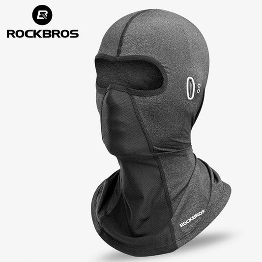 ROCKBROS Bike Mask Full Face Mask Summer Breathable Sun UV Protection Balaclava Glasses Hole Quick-Drying Tactical Balaclava