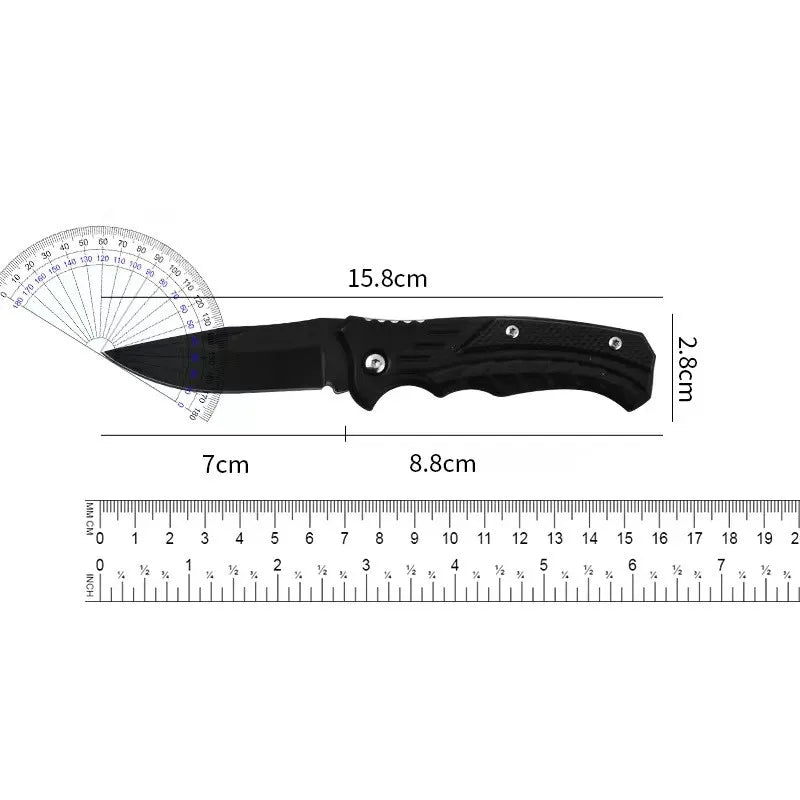 Folding knife outdoor knife high hardness stainless steel outdoor non-slip camping knife carry portable pocket knife