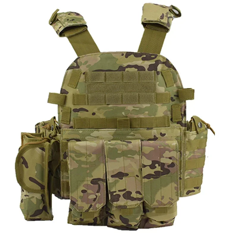 Plate Carrier Tactical Vest Hunting Plate Carrier With Pouch Molle Vest