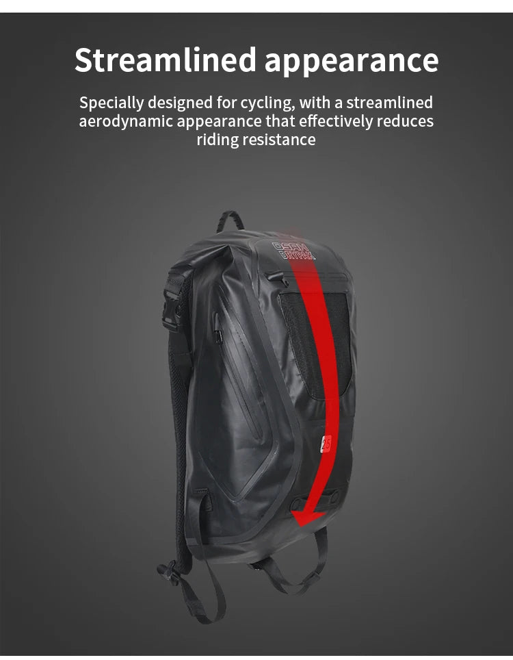 OSAH 25L Motorcycle Cycling Bag Large Capacity Riding Gears Package Waterproof Outdoor Travel Backpack Camping Hiking Pack