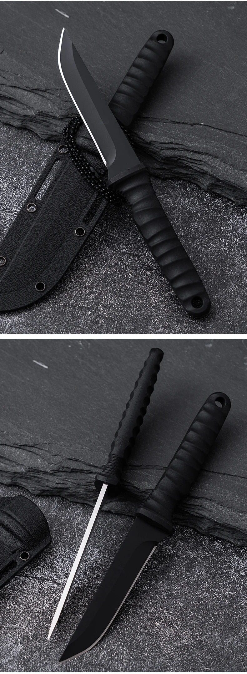 Outdoor pocket knife camping knife camping barbecue small straight knife k sheath survival knife carry portable fruit knife