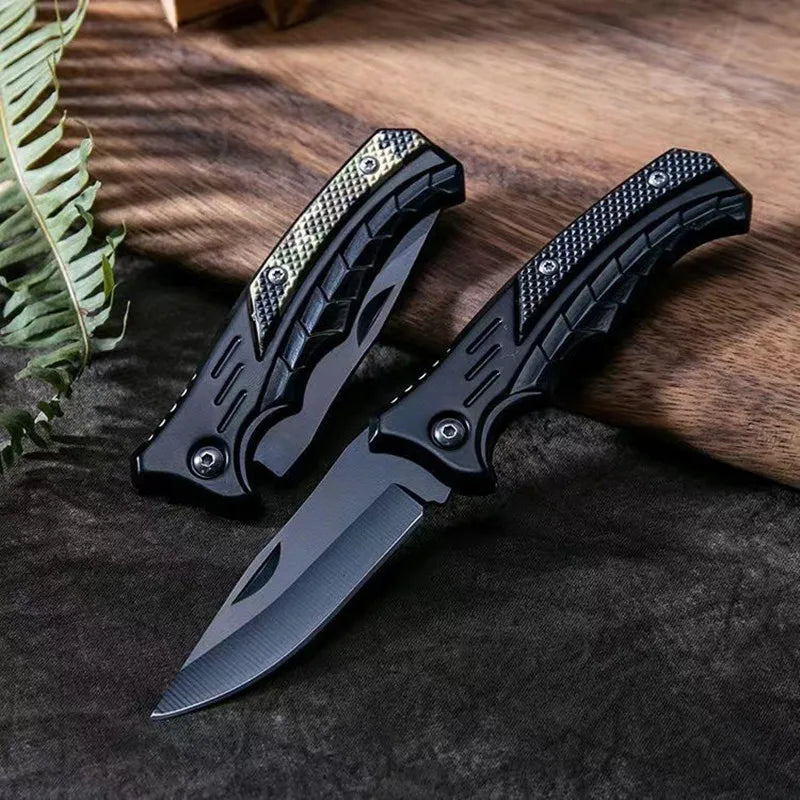 Folding knife outdoor knife high hardness stainless steel outdoor non-slip camping knife carry portable pocket knife