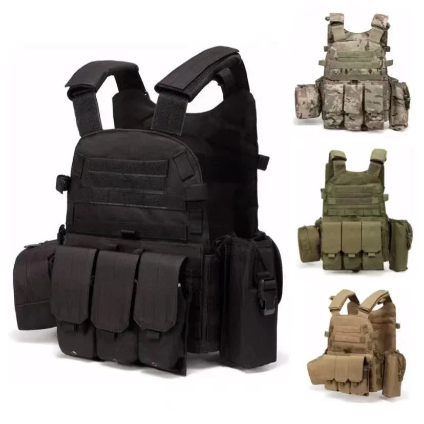 Plate Carrier Tactical Vest Hunting Plate Carrier With Pouch Molle Vest