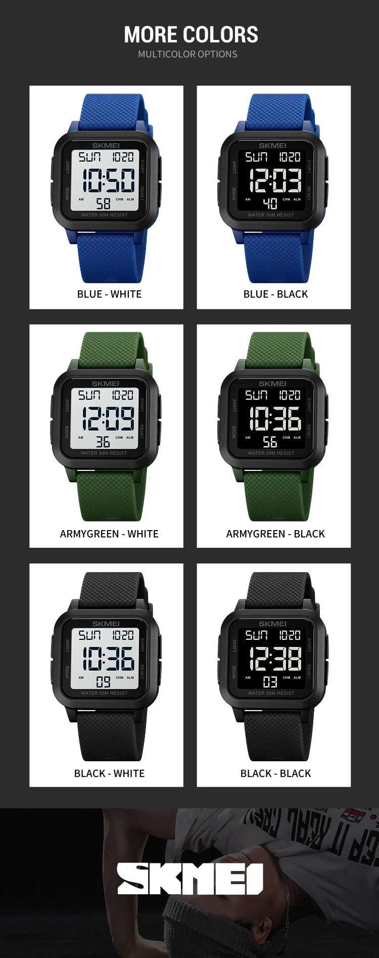 SKMEI Waterproof watch