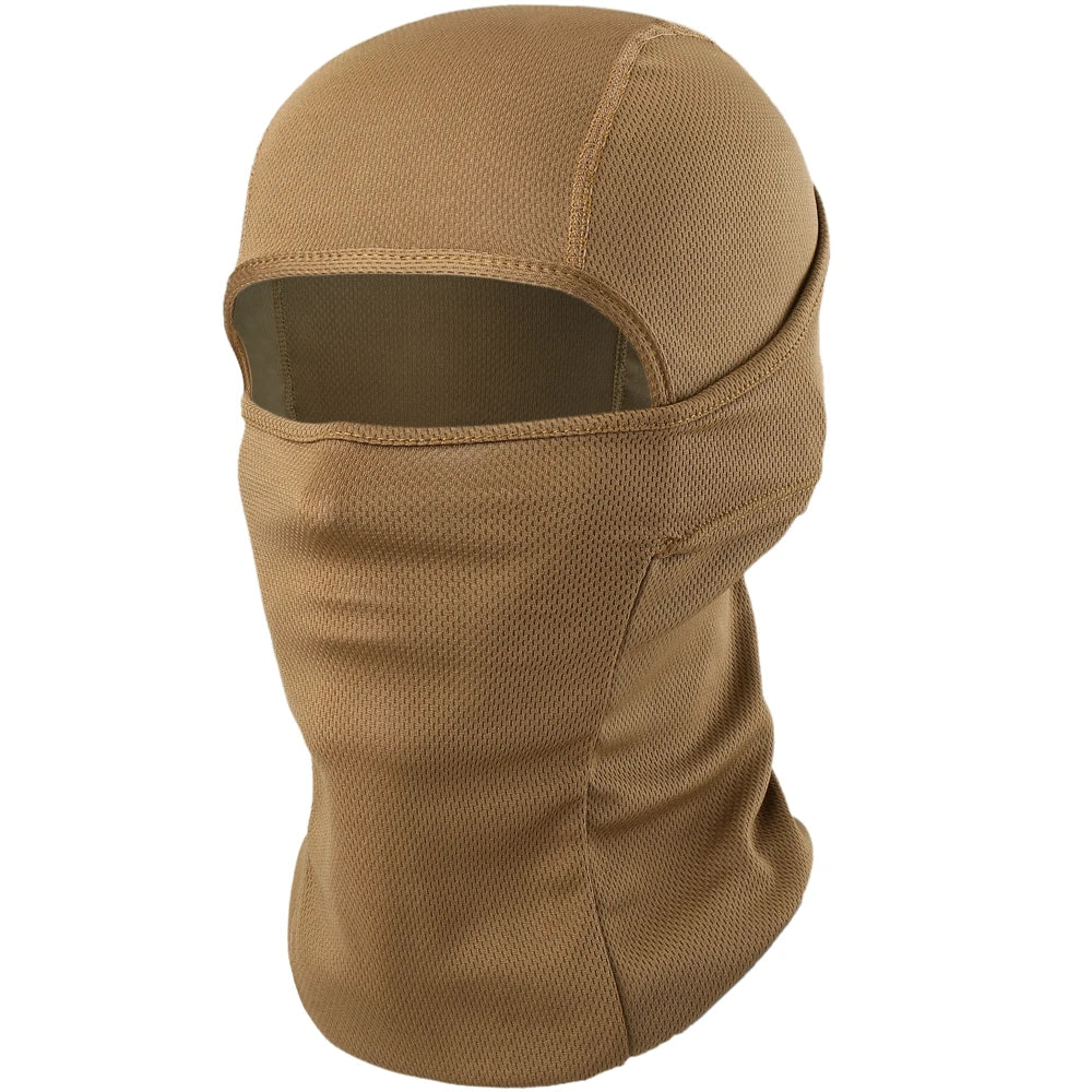 Breathable Balaclava Full Face Mask Summer Outdoor Tactical Hood Cap Hunting Fishing Beanies Helmet Liner Windproof Head Cover