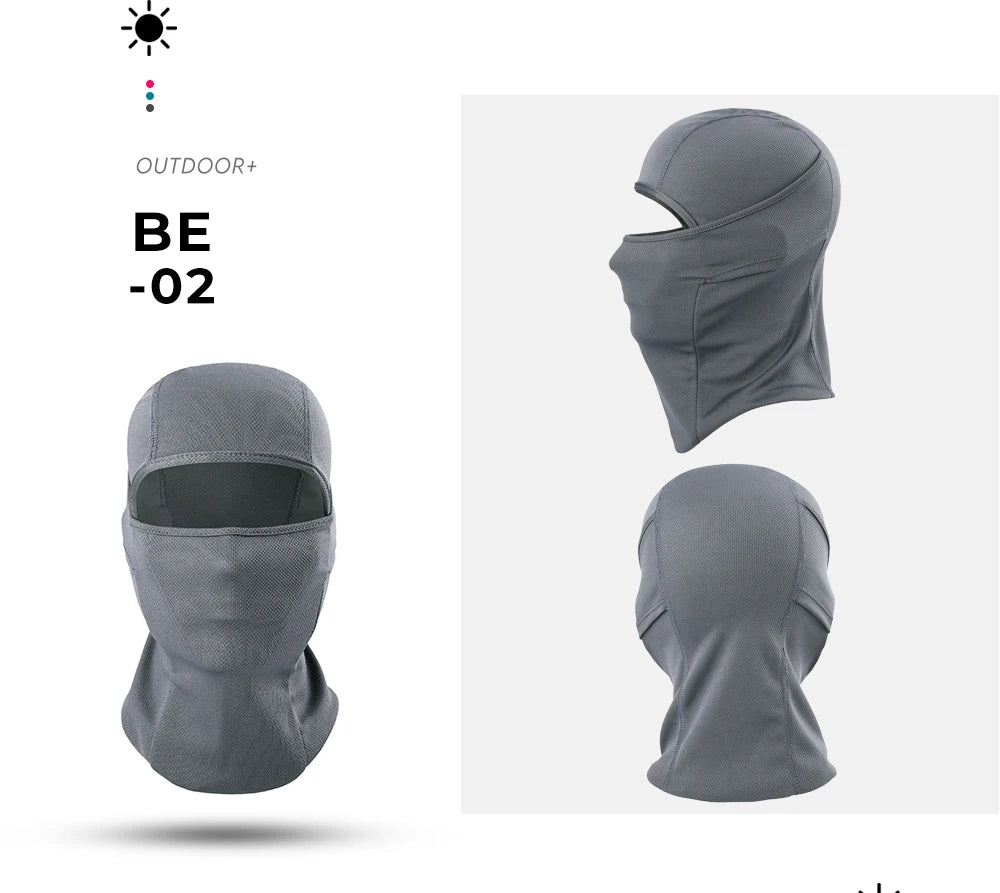 Breathable Balaclava Full Face Mask Summer Outdoor Tactical Hood Cap Hunting Fishing Beanies Helmet Liner Windproof Head Cover