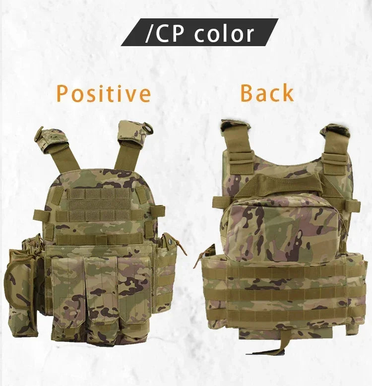 Plate Carrier Tactical Vest Hunting Plate Carrier With Pouch Molle Vest