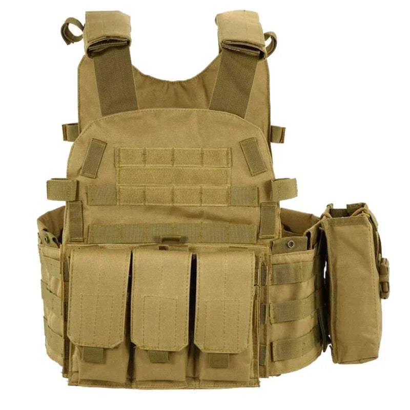 Plate Carrier Tactical Vest Hunting Plate Carrier With Pouch Molle Vest