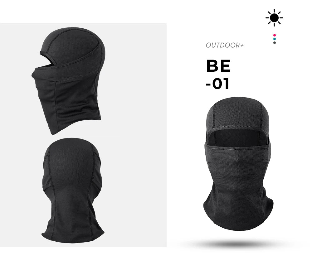 Breathable Balaclava Full Face Mask Summer Outdoor Tactical Hood Cap Hunting Fishing Beanies Helmet Liner Windproof Head Cover