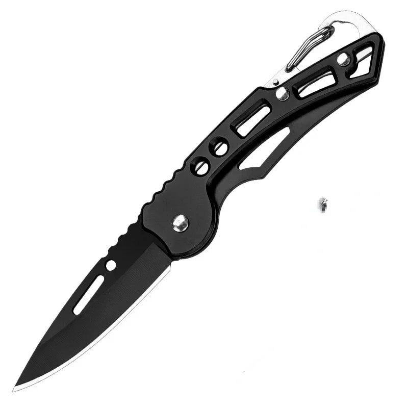 Folding Pocket Knife Stainless Steel Survival Hunting Camping Fishing Portable Fruit Carrying Key Outdoor Tools To Send Ropes