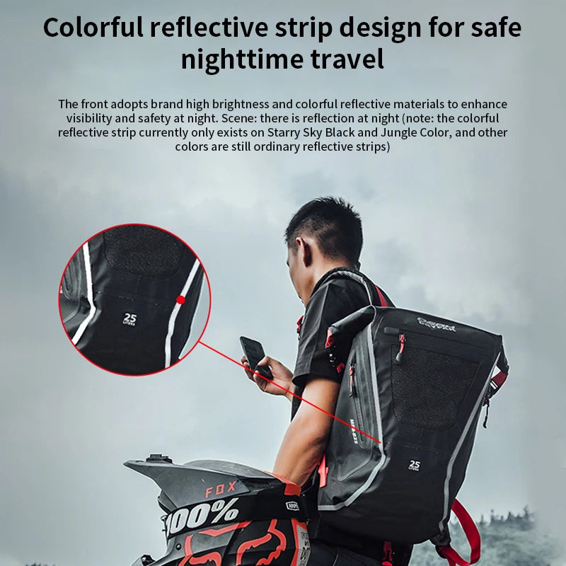 OSAH 25L Motorcycle Cycling Bag Large Capacity Riding Gears Package Waterproof Outdoor Travel Backpack Camping Hiking Pack