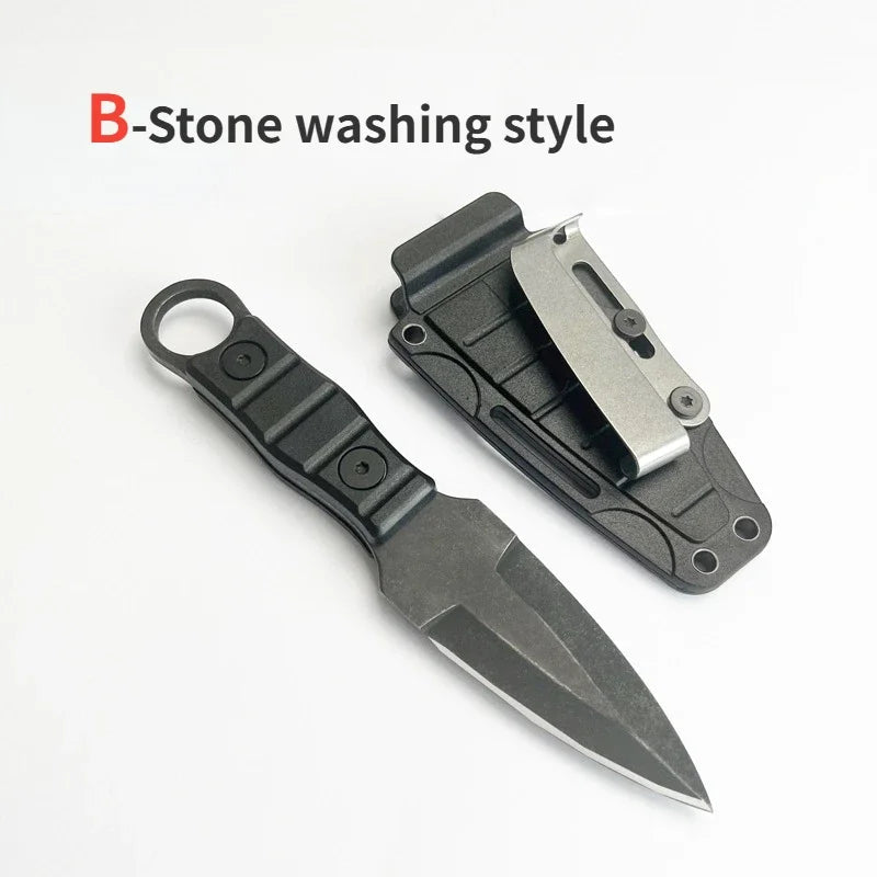 2024 products: Outdoor small straight knife, high hardness survival knife, camping EDC portable,utility knife +K sheath