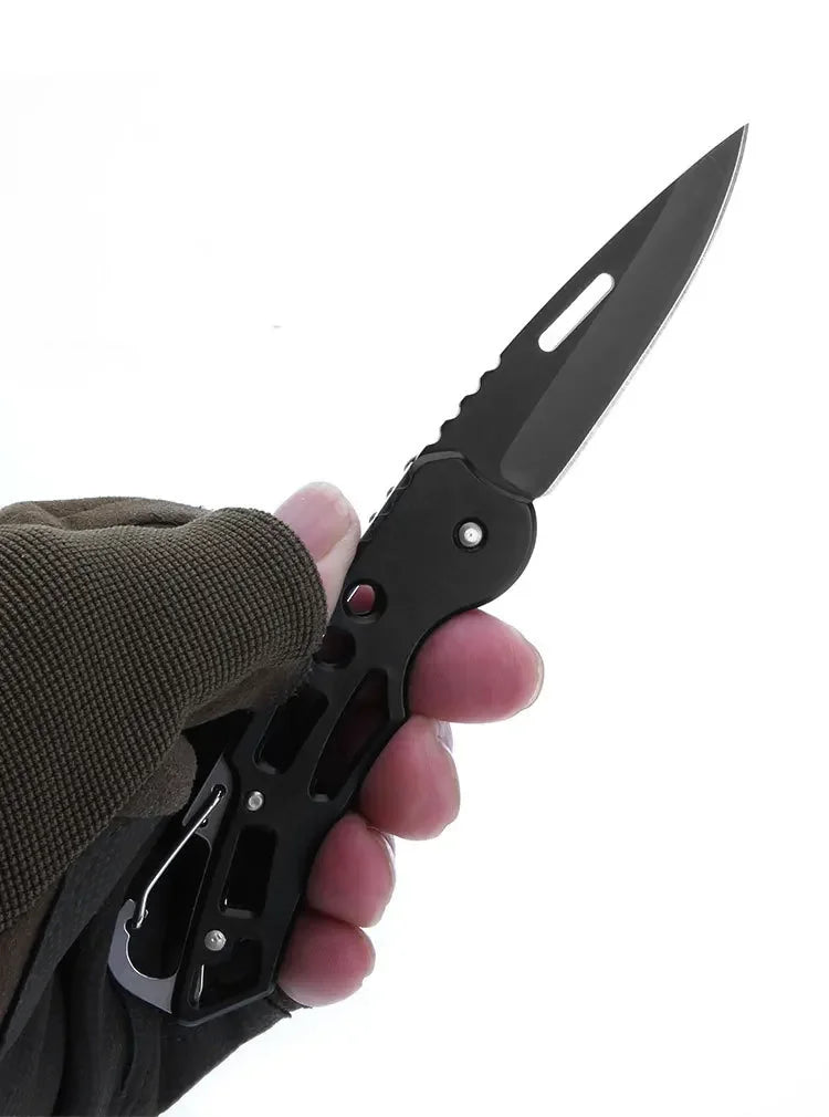 Folding Pocket Knife Stainless Steel Survival Hunting Camping Fishing Portable Fruit Carrying Key Outdoor Tools To Send Ropes