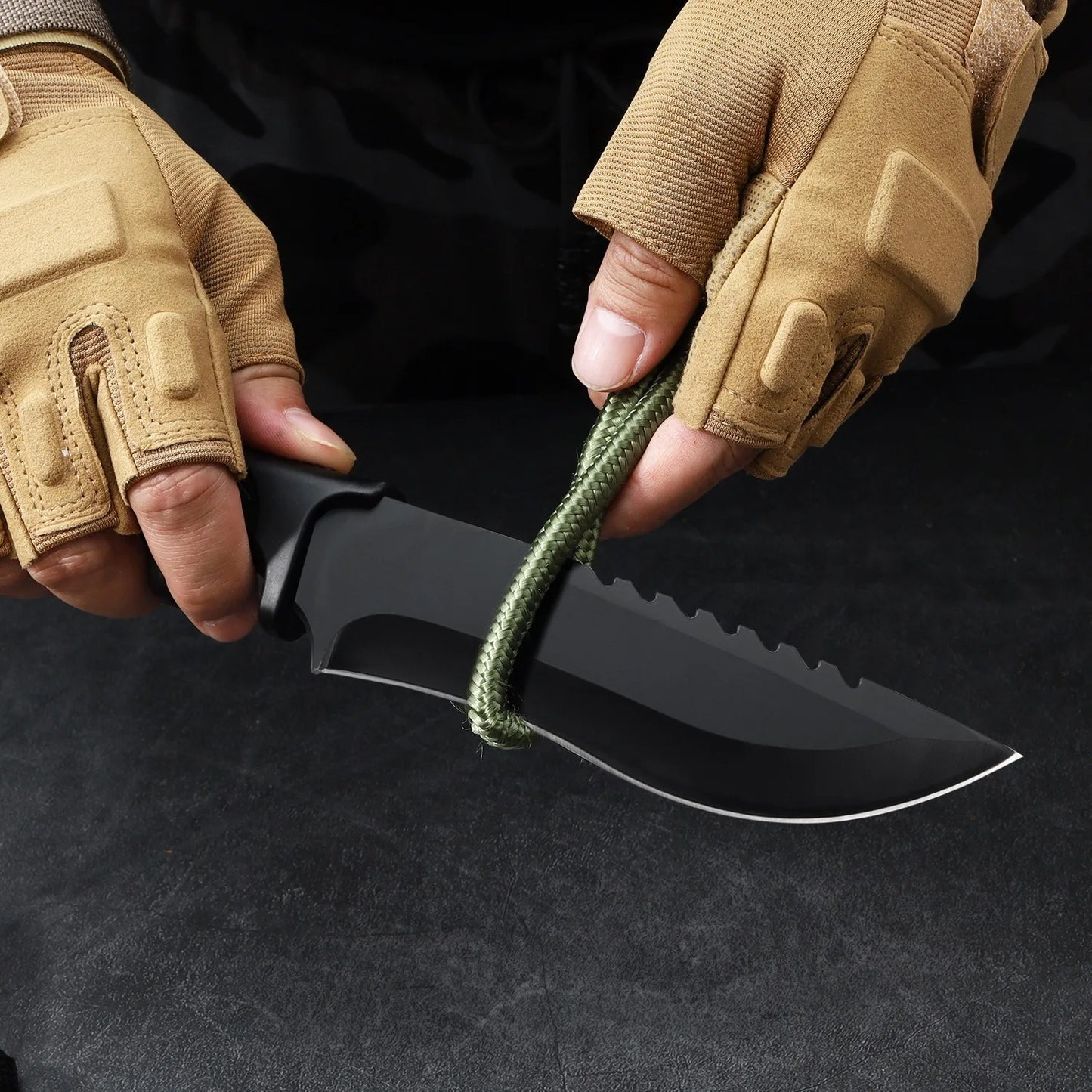 Outdoor Knife Straight Knife Defense Carry Mini Knife Field Portable Meat Eater Knife Camping Fishing Sharp Fruit Knife