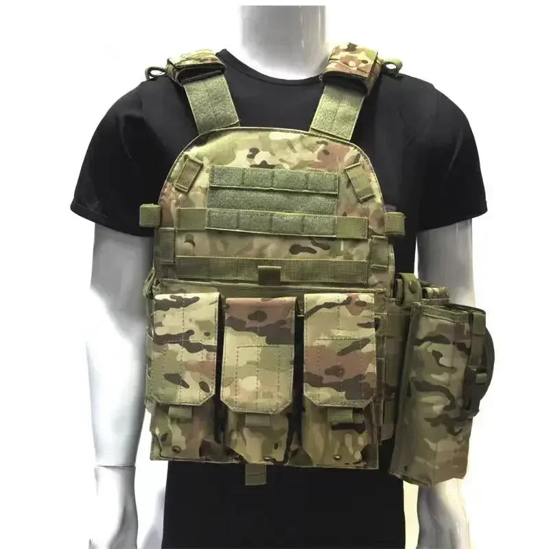 Plate Carrier Tactical Vest Hunting Plate Carrier With Pouch Molle Vest