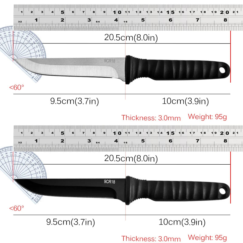 Outdoor pocket knife camping knife camping barbecue small straight knife k sheath survival knife carry portable fruit knife