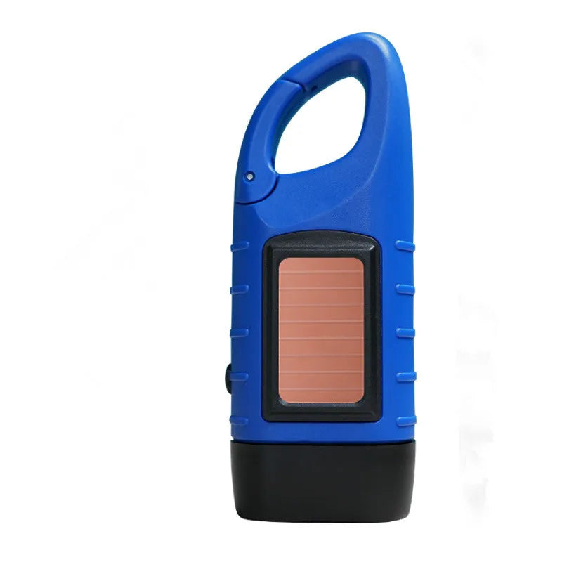 Portable LED Flashlight Hand Crank Dynamo Torch Lantern Professional Solar Power Tent Light for Outdoor Camping Mountaineering