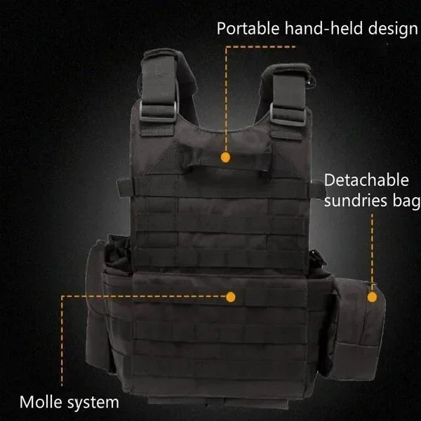 Plate Carrier Tactical Vest Hunting Plate Carrier With Pouch Molle Vest