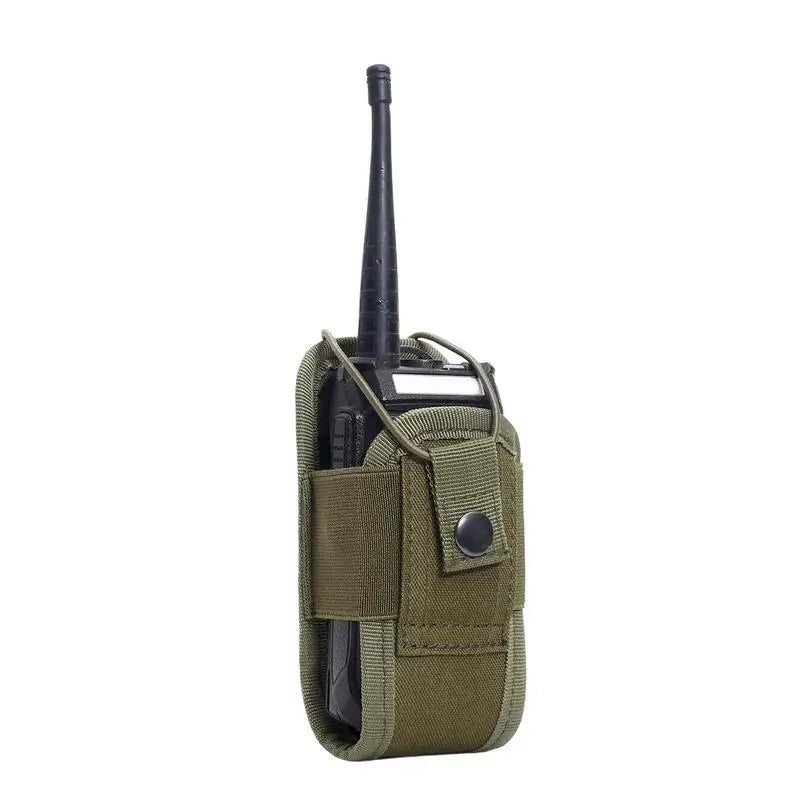 Camouflage Walkie Talkie Bag Radio Holder Case Belt Pouch Molle Radio Holster Pouch Heavy Duty Radios Pouch Bag