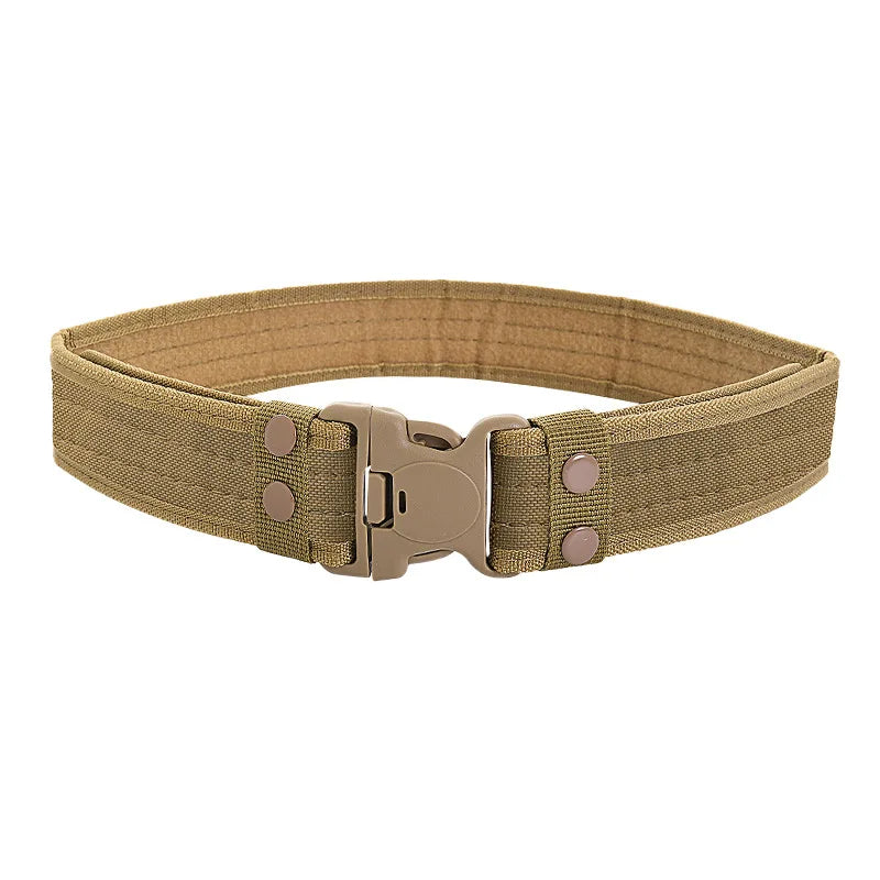 Outdoor Durable Camouflage Tactical Belt For Hunting, Climbing, Hiking, Camping, Cycling Police Security Duty Utility Belt