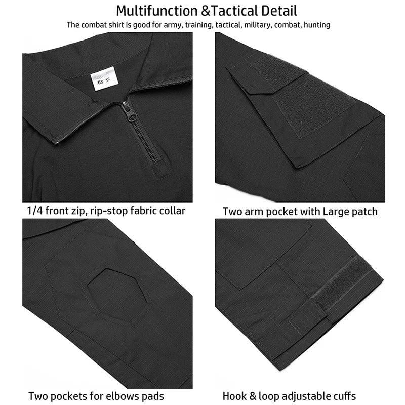 TRS Tactical Gear Ripstop Half zip Shirt