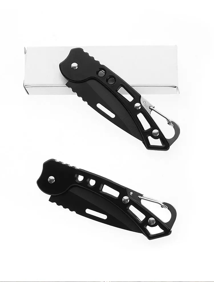 Folding Pocket Knife Stainless Steel Survival Hunting Camping Fishing Portable Fruit Carrying Key Outdoor Tools To Send Ropes