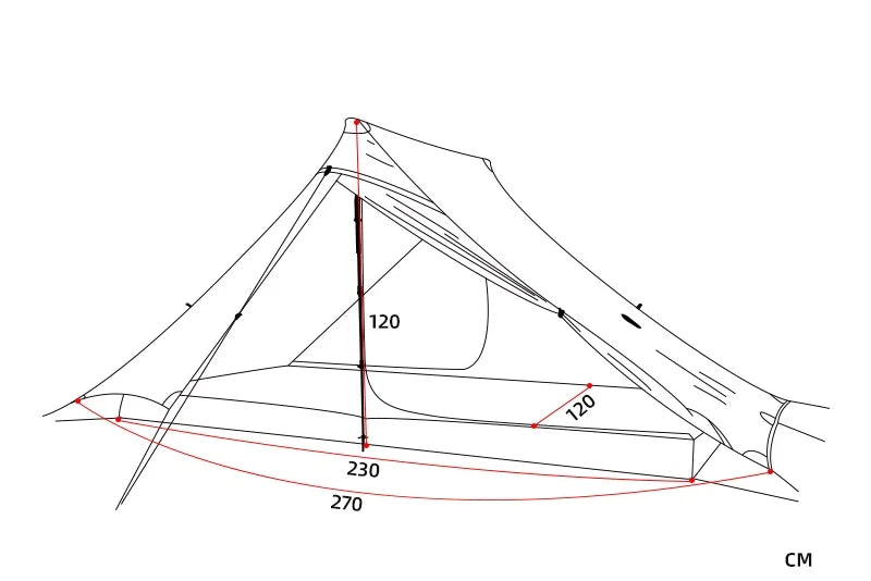 FLAME'S CREED Lanshan 2 Pro Just 915 Grams 2 Side 20D Silnylon LightWeight 2 Person 3 And 4 Season Backpacking Camping Tent