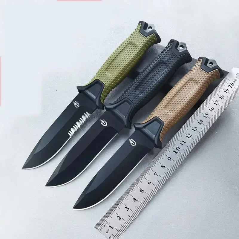 Fashion Stainless Steel Outdoor Survival Knife Portable Camping Pocket Knife Military Tactical Knives for Self Defense Hiking