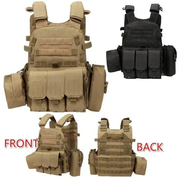 Plate Carrier Tactical Vest Hunting Plate Carrier With Pouch Molle Vest