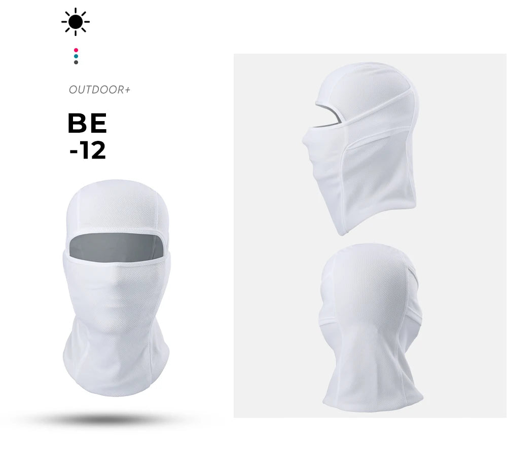 Breathable Balaclava Full Face Mask Summer Outdoor Tactical Hood Cap Hunting Fishing Beanies Helmet Liner Windproof Head Cover