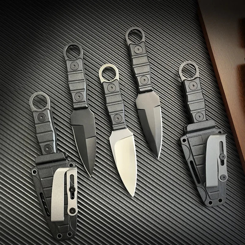 2024 products: Outdoor small straight knife, high hardness survival knife, camping EDC portable,utility knife +K sheath