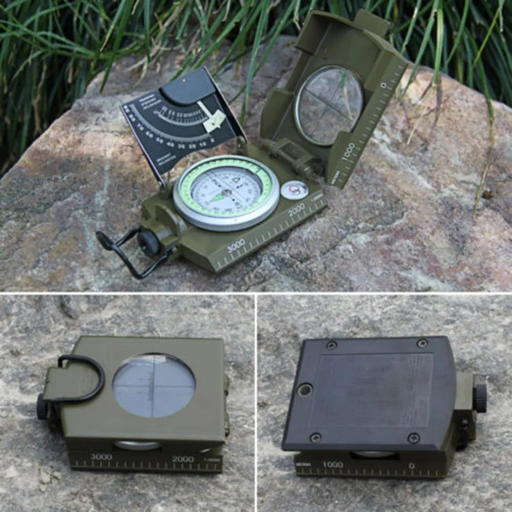 Outdoor Survival Gear Military Compass Camping Hiking Geological Compass Digital Compass Camping Navigation Equipment Gadgets