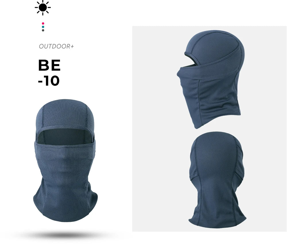 Breathable Balaclava Full Face Mask Summer Outdoor Tactical Hood Cap Hunting Fishing Beanies Helmet Liner Windproof Head Cover